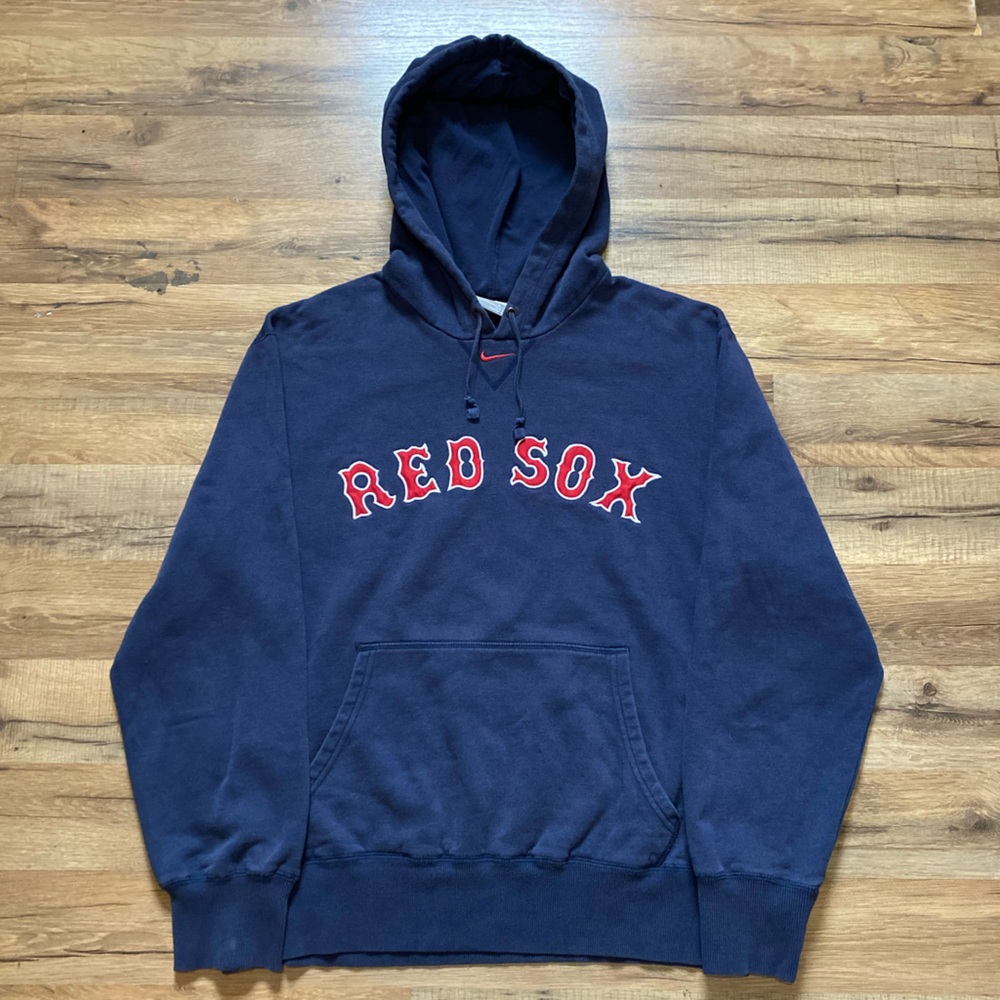 Y2K Nike Team Boston Red Sox Center Swoosh Hoodie